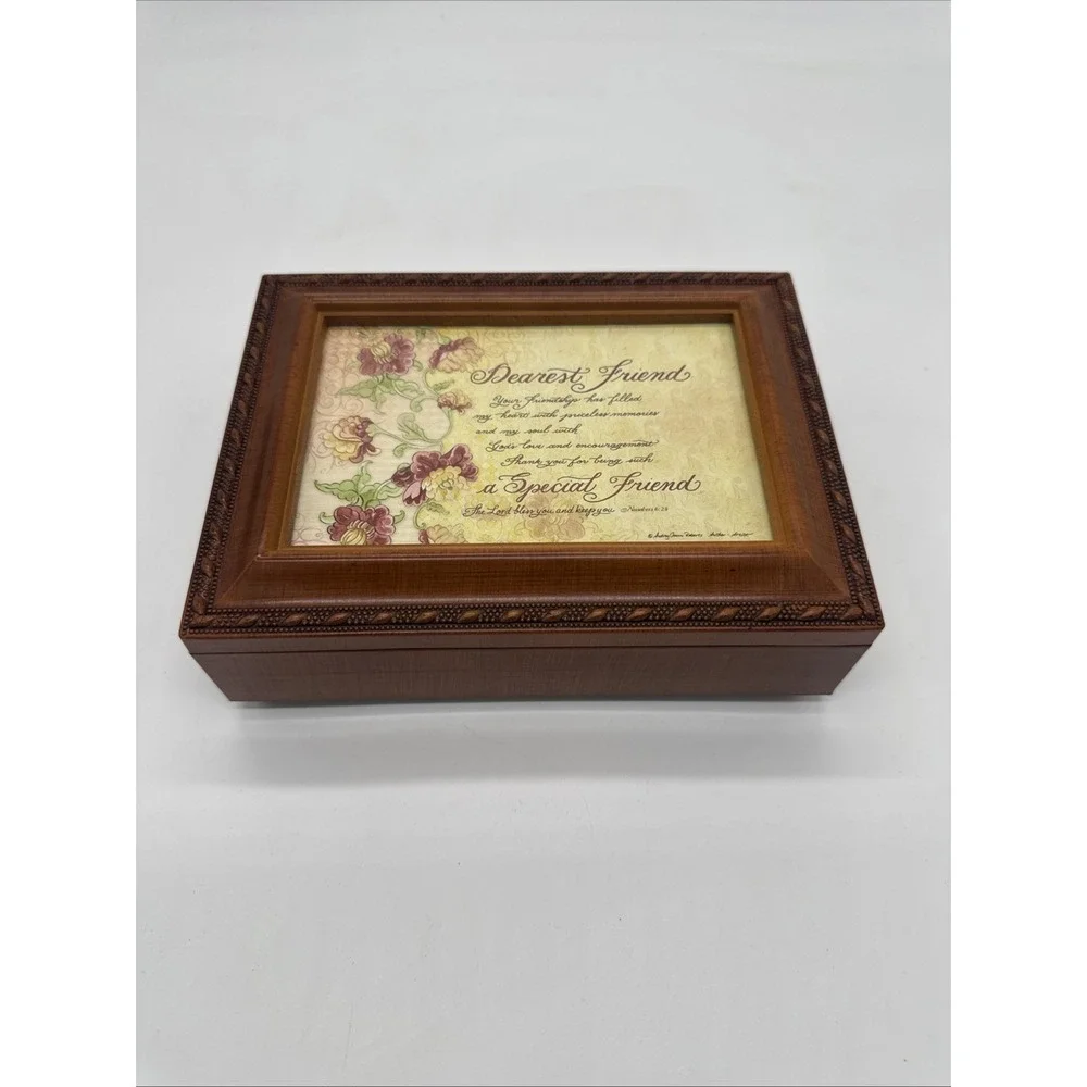 Dearest Friend Special Music Box Plays What a Friend We Have in Jesus (jewelry)